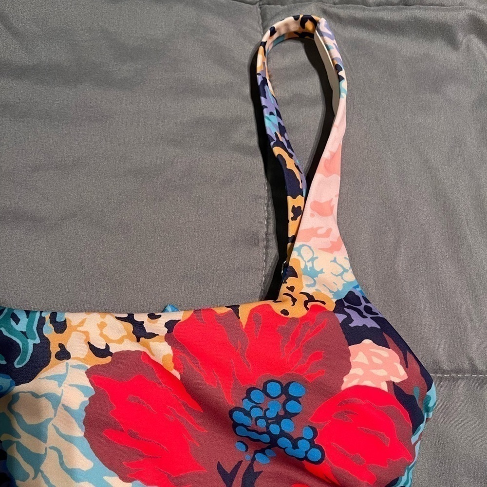 NWOT Womens Athleta Square Neck Bra Cup Print Tankini, Multiple Sizes - Picture 5 of 15